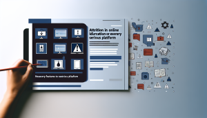 Painel digital ilustrativo de plataforma EAD com recursos que ajudam a reduzir a evasão EAD.