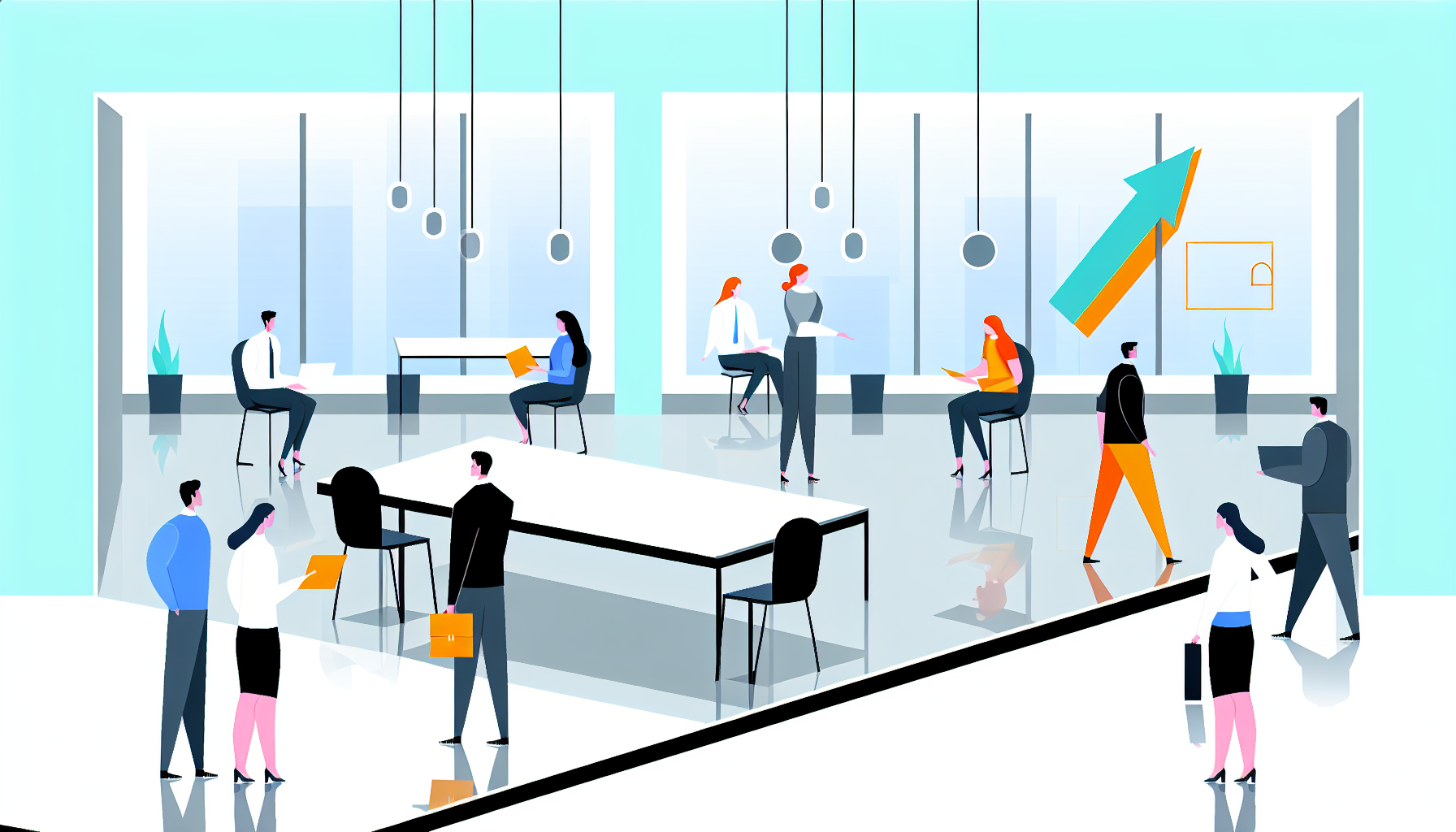Treinamentos in company: capacitação prática nas empresas - ilustração para artigo de blog
